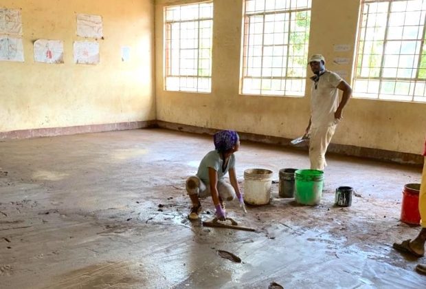volunteer repair floor